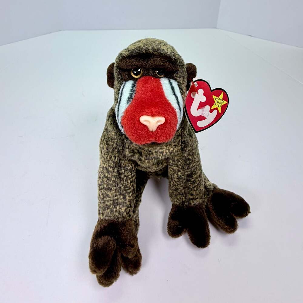 Ty Beanie Baby Cheeks The Baboon 1999 Plush